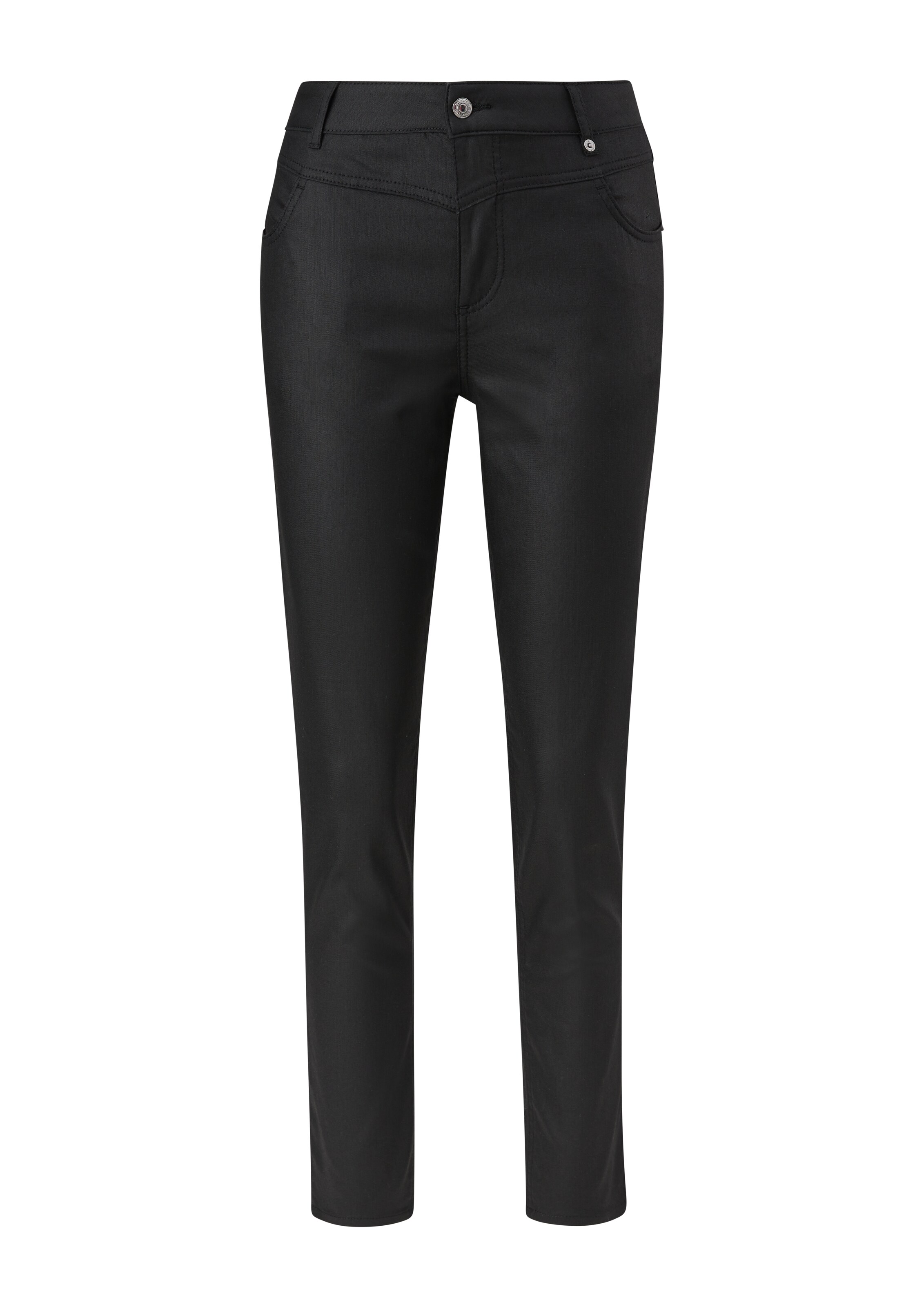 COMMA Slimfit Jeans in Zwart: voorkant