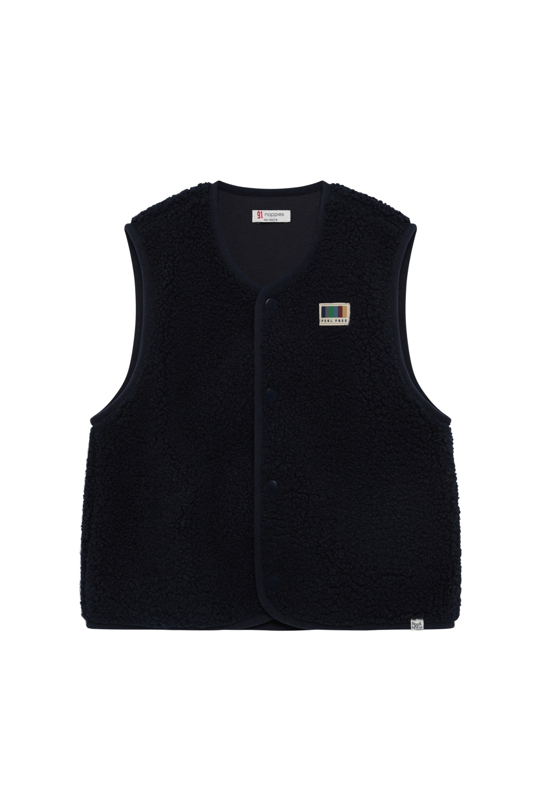 Noppies Bodywarmer in Zwart: voorkant