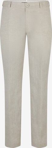 JOOP! Regular Pleat-Front Pants 'Hank' in Beige: front