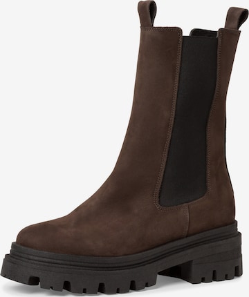 TAMARIS Chelsea Boots i brun: forside