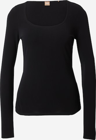 BOSS Black - Camiseta 'Etacha' en negro: frente