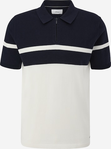 T-Shirt s.Oliver BLACK LABEL en bleu : devant