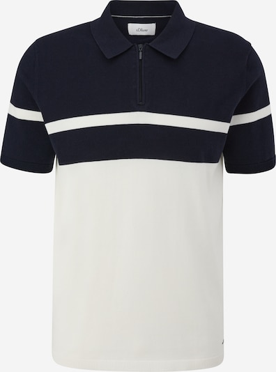 s.Oliver BLACK LABEL T-Shirt en bleu marine / blanc, Vue avec produit