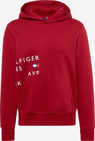 Sweat-shirt TOMMY HILFIGER en rouge : devant