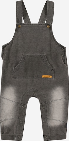 Pantaloni con pettorina di BESS in grigio: frontale