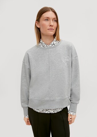 comma casual identity Sweatshirt in Grau: Vorderseite