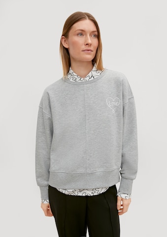 comma casual identity Sweatshirt i grå: framsida