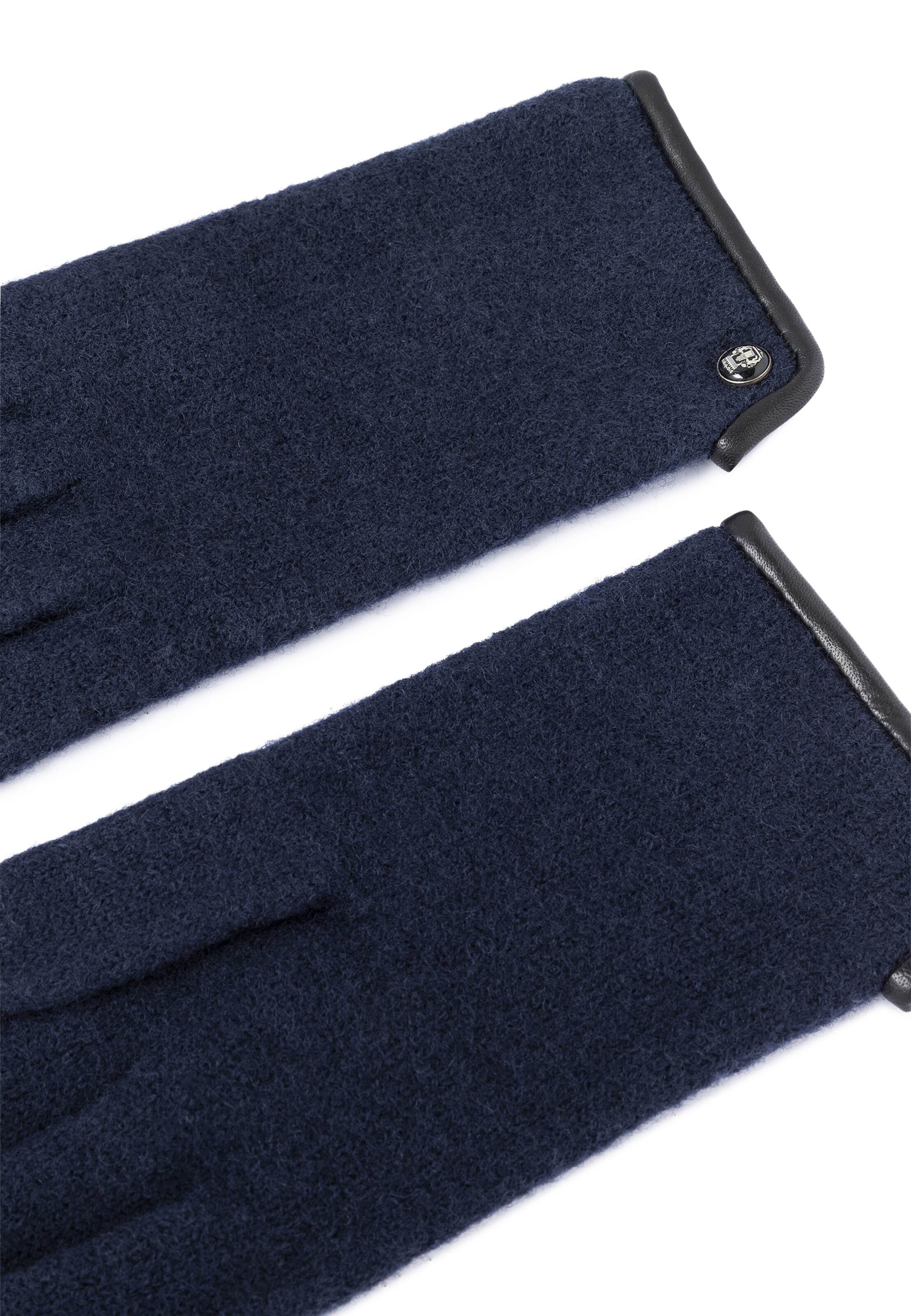 Roeckl Full finger gloves 'FELTED WOOL' in Blue