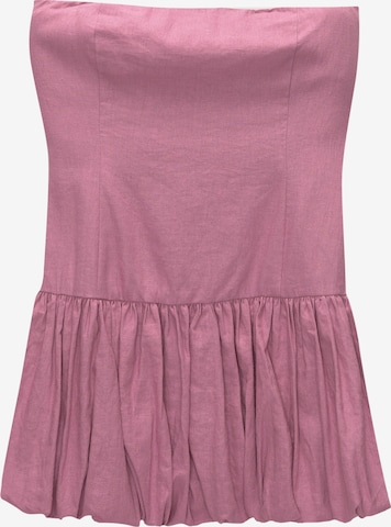 Pull&BearLjetna haljina - roza boja: prednji dio