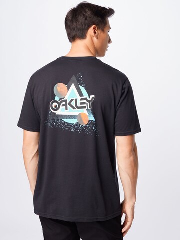 OAKLEY - Camiseta funcional 'Space Polygon' en negro: frente