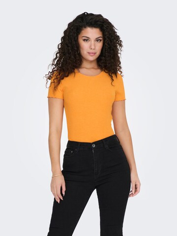 T-shirt 'Emma' ONLY en orange : devant