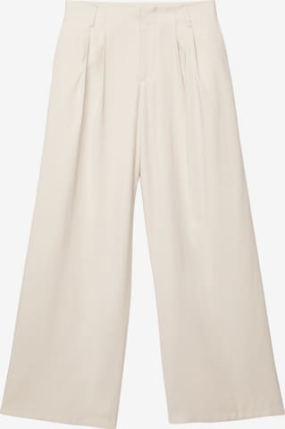 Pull&Bear Wide Leg Hose in Beige: Vorderseite