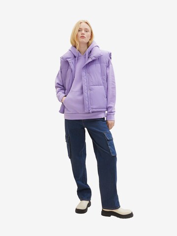 TOM TAILOR DENIM Sweatshirt in Purple