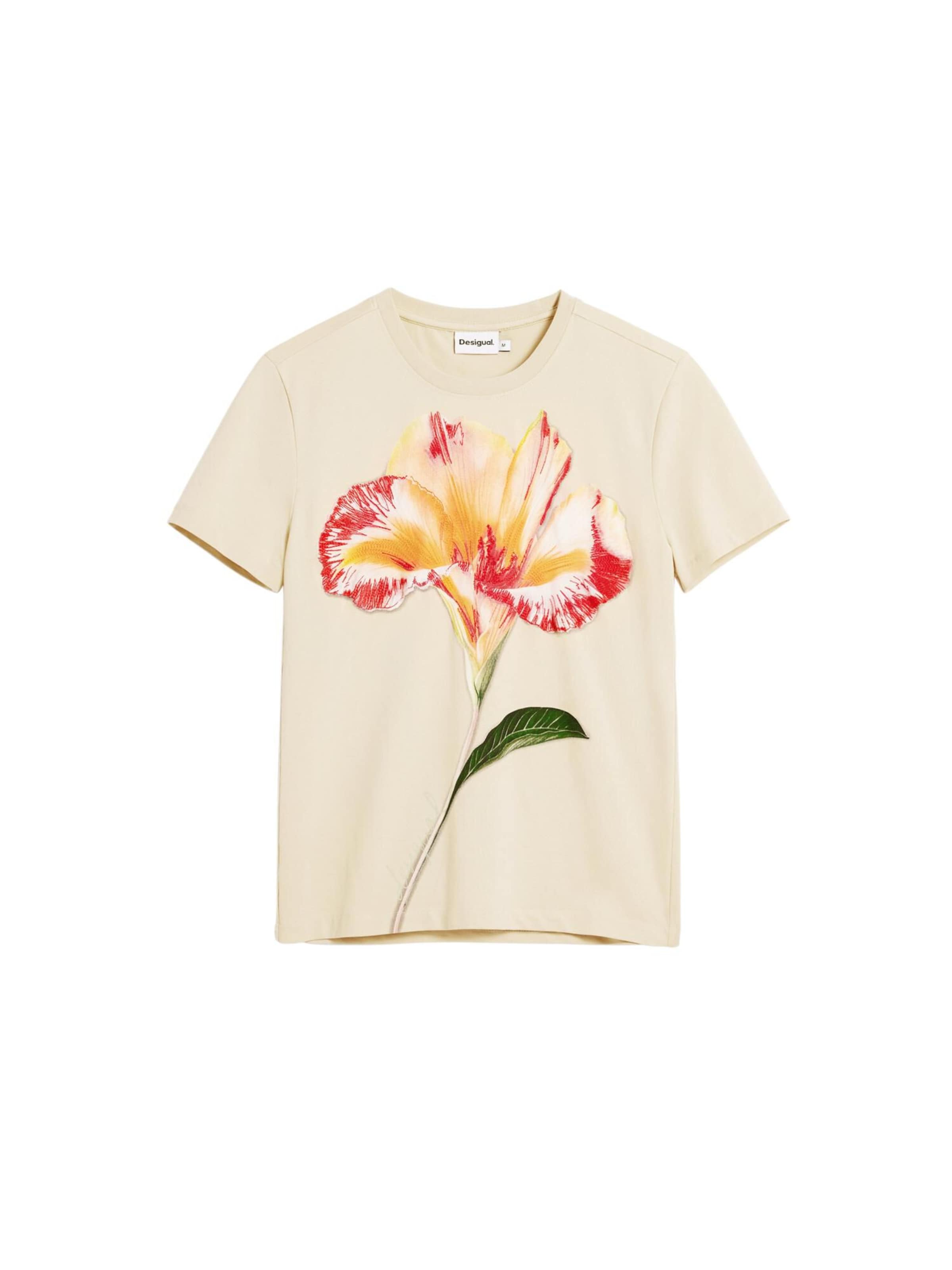 T-shirt Desigual en blanc : devant