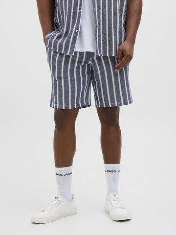Jack & Jones Plus Loose fit Trousers 'JPSTAiden' in Blue: front