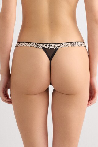 INTIMISSIMI Thong 'Pretty Flowers' in Black