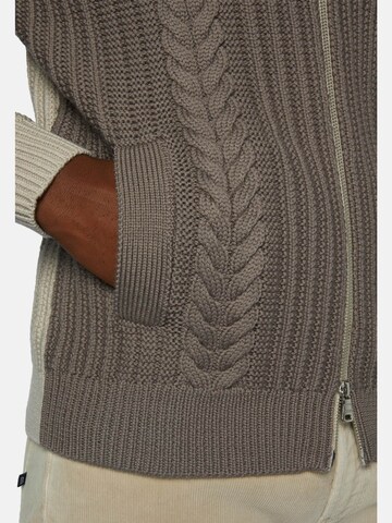 Boggi Milano Gebreid vest 'Two-Tone' in Beige