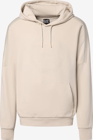 EA7 Emporio Armani Sweatshirt in Beige: predná strana