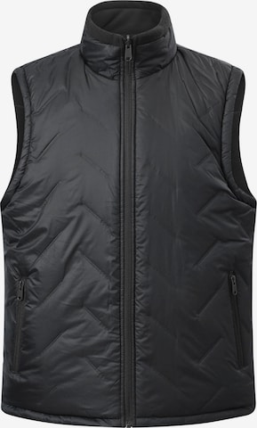 ALLTHEMEN Vest 'Wendekreis' in Black: front