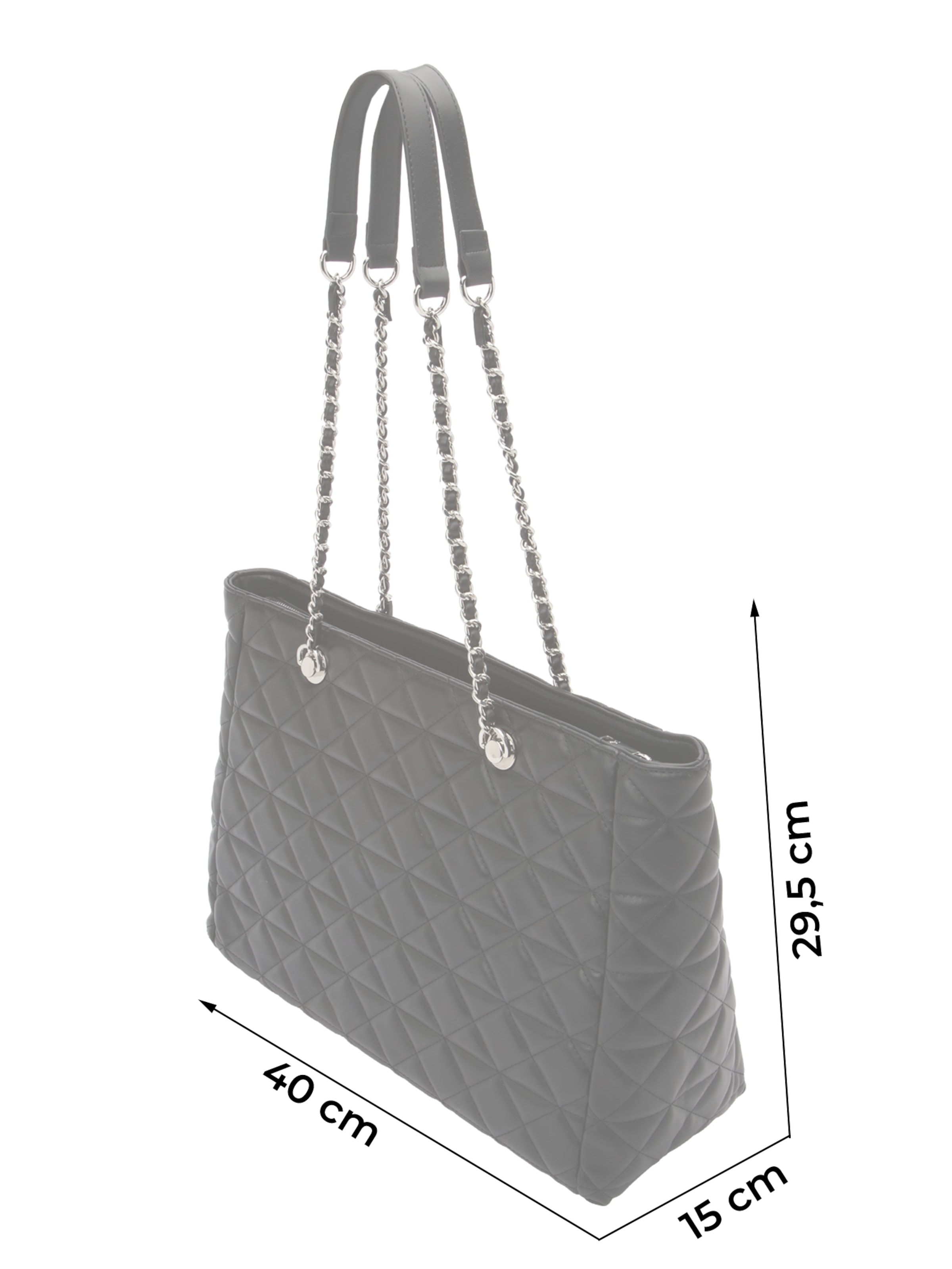 19V69 ITALIA Шоппер 'Silvia Silver' в Черный