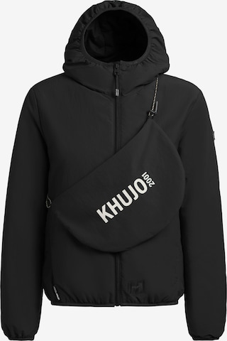 khujo Set: Jacke und Tasche 'Shelly2' in Schwarz: Vorderseite