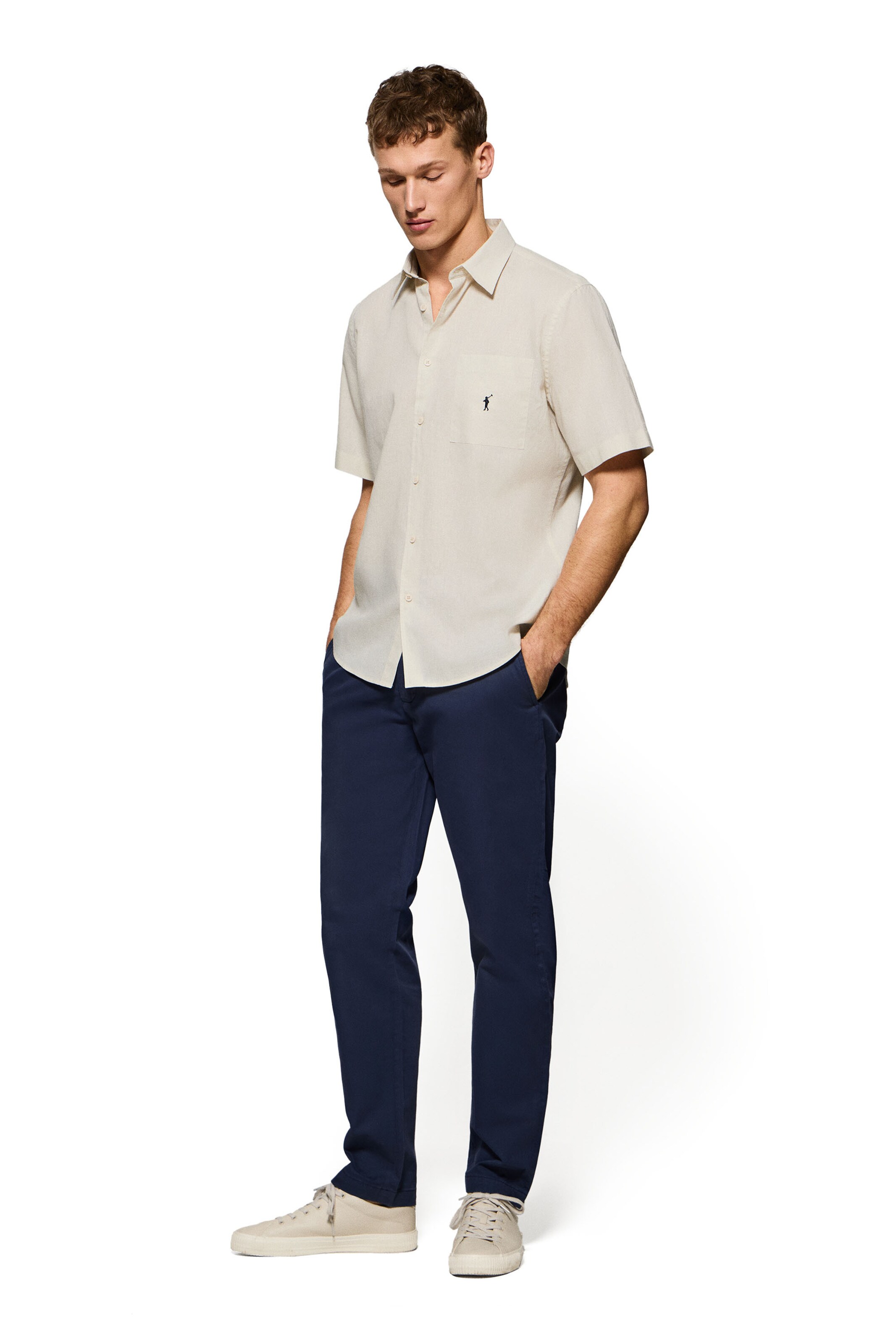 Polo Club Regular Fit Hemd in Beige