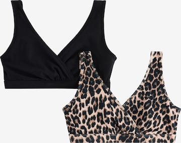 Soutien-gorge d’allaitement Lindex Maternity en marron : devant