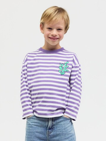 Play Play Pauly Shirt 'CHECKER TOBI' in Purple: front