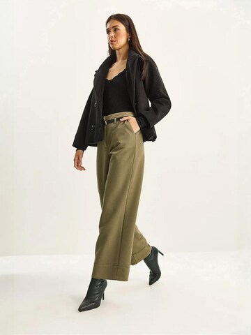 Bianco Lucci Wide leg Broek in Groen