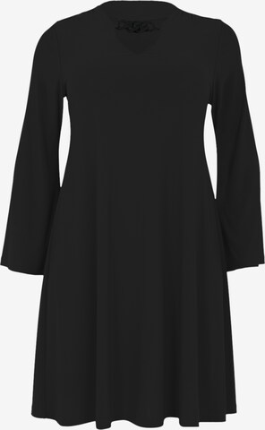 Yoek Dress in Black: front