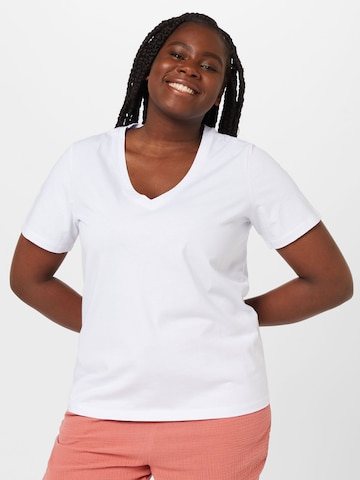 Trendyol Curve Shirt in White: front