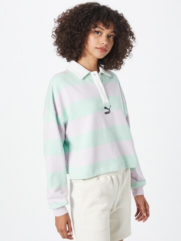 PUMA Shirt in Lila: voorkant