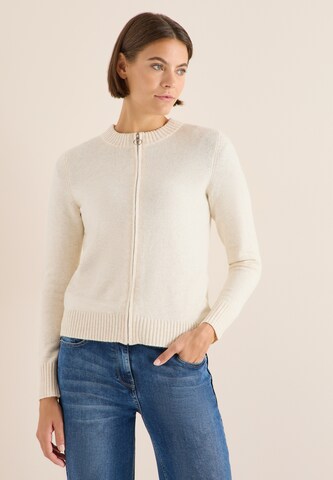 CECIL Knit Cardigan in Beige: front