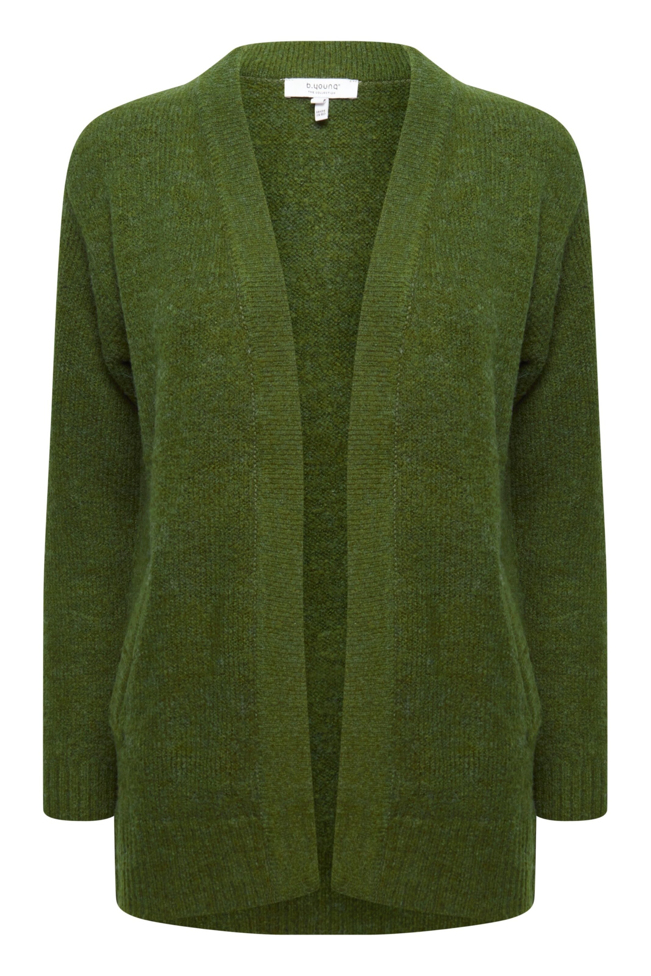 b.young Strickjacke 'BYMirelle' in Grün: Vorderseite