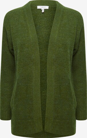 b.young Knit Cardigan in Green: front