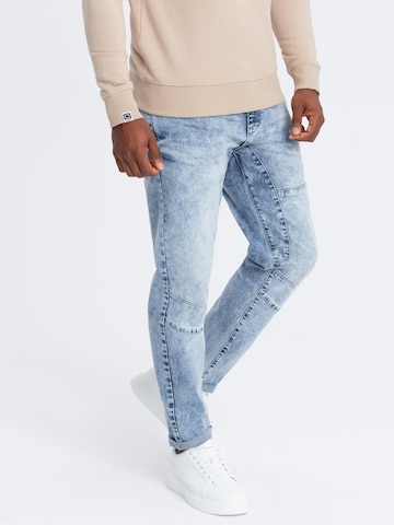 Ombre Tapered Jeans in Blauw
