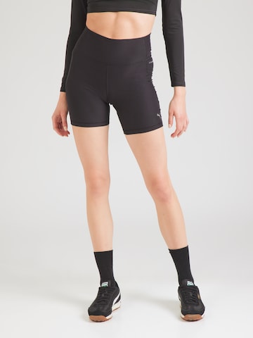 PUMA Skinny Sportovní kalhoty – černá: přední strana