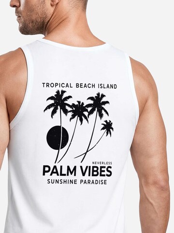 Neverless Shirt 'Palm Vibes' in White