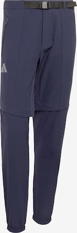 Pantalon outdoor 'Xperior Utilitas' ADIDAS TERREX en bleu : devant