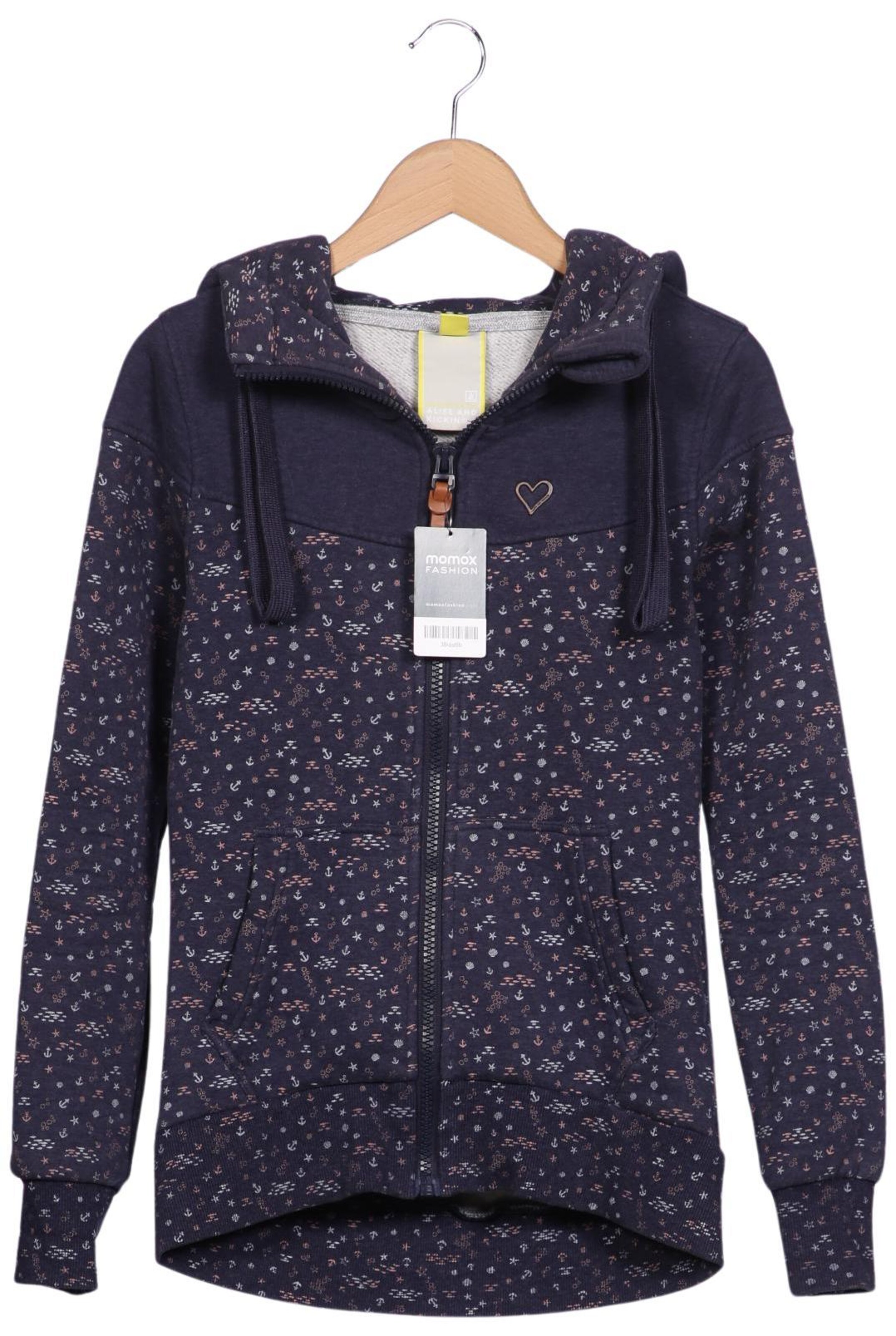 alife & kickin Sweatshirt & Zip-Up Hoodie in S in Blue: front