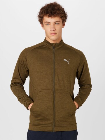 PUMA Training Jacket in Green: front