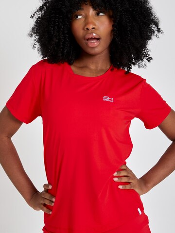 SPORTKIND Funktionsshirt 'Loose Fit Kurzarm'‌‌‌‌‌‌‌ in Rot