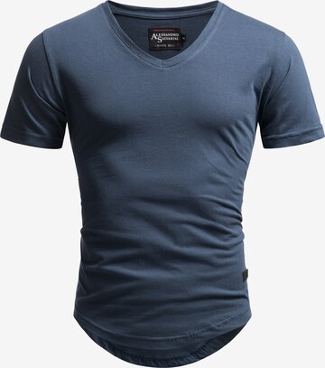 Alessandro Salvarini Shirt in Blauw: voorkant