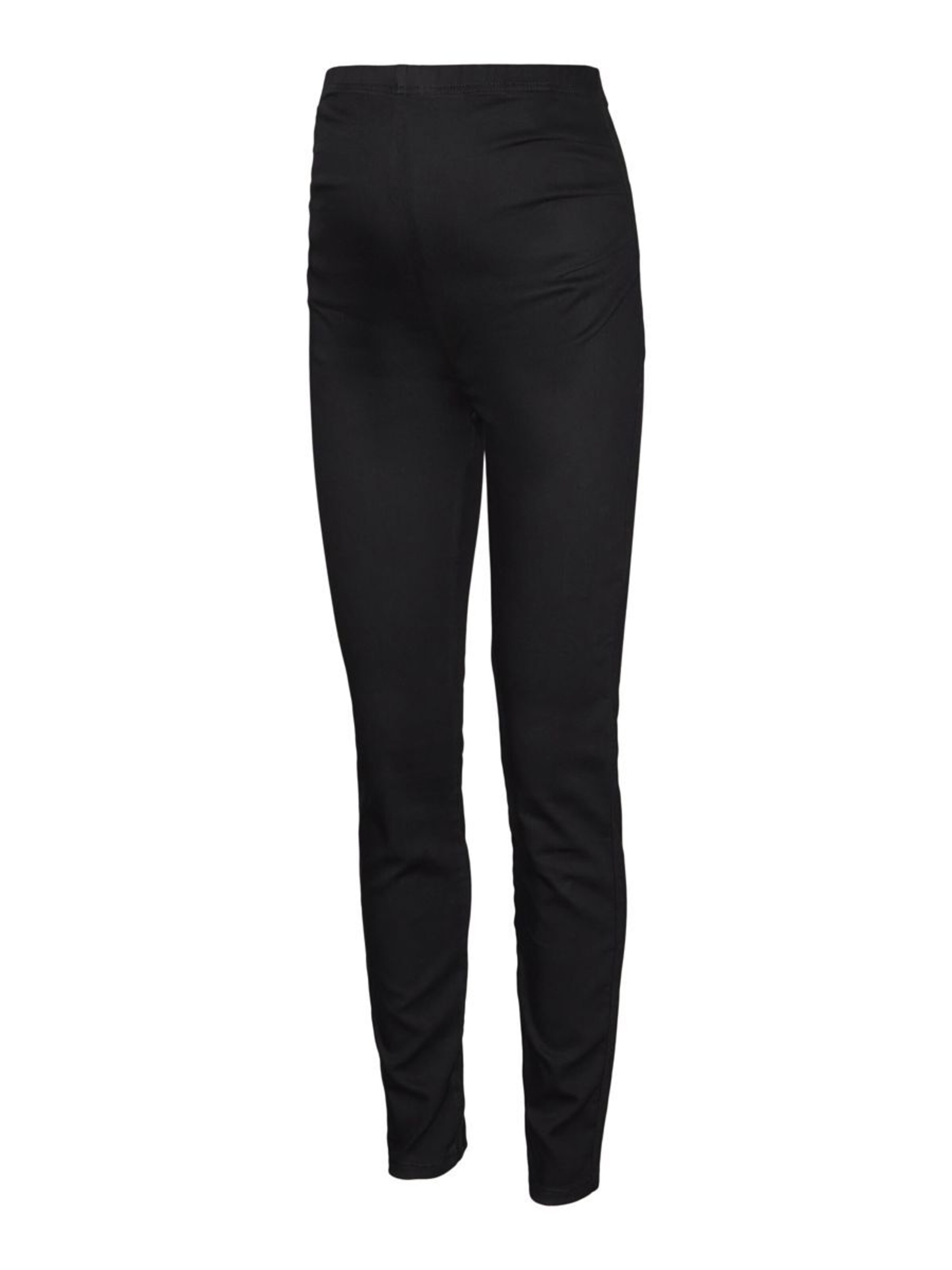 Coupe slim Leggings 'PINE' MAMALICIOUS en noir : devant