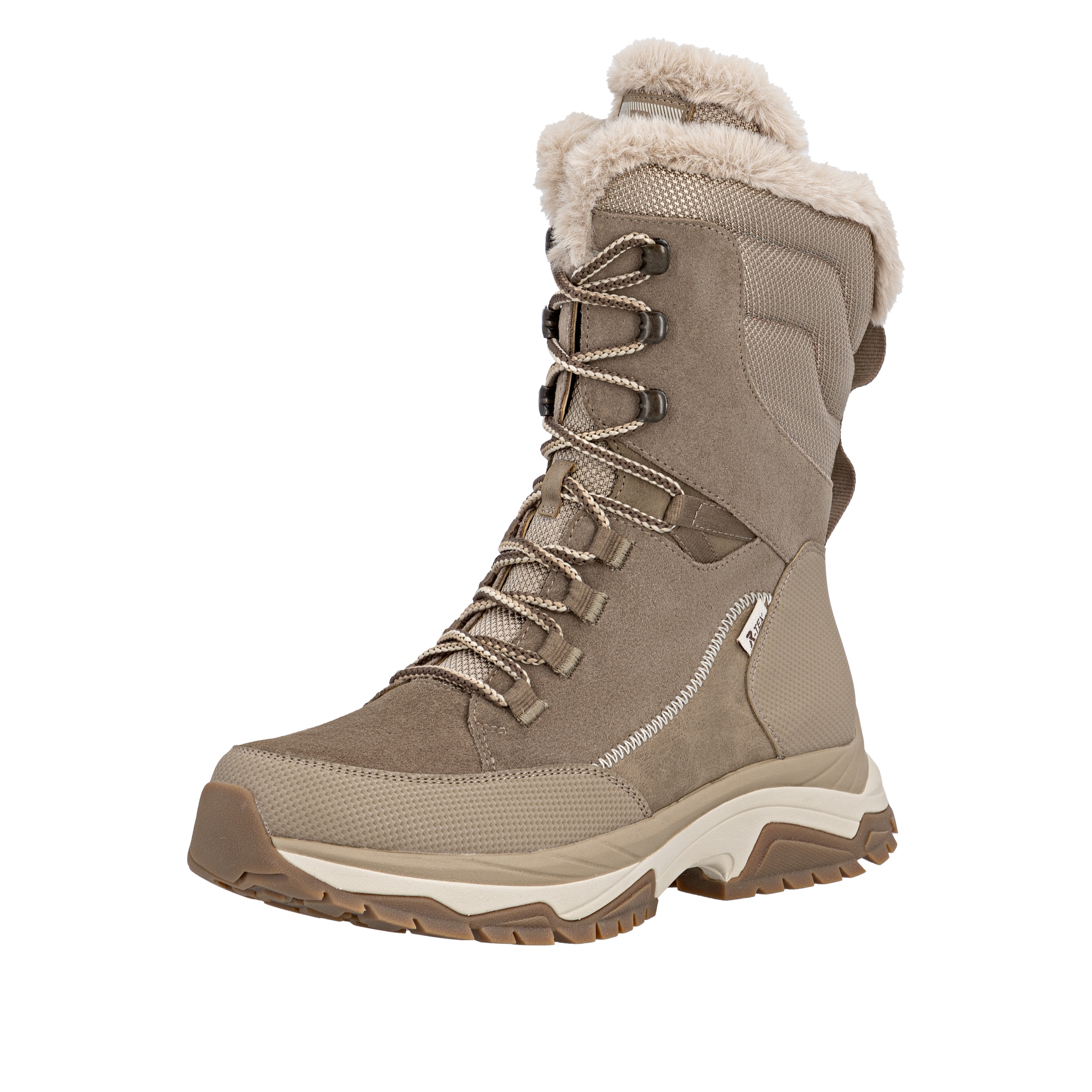 Bottes à lacets 'W3972' Rieker en beige : devant