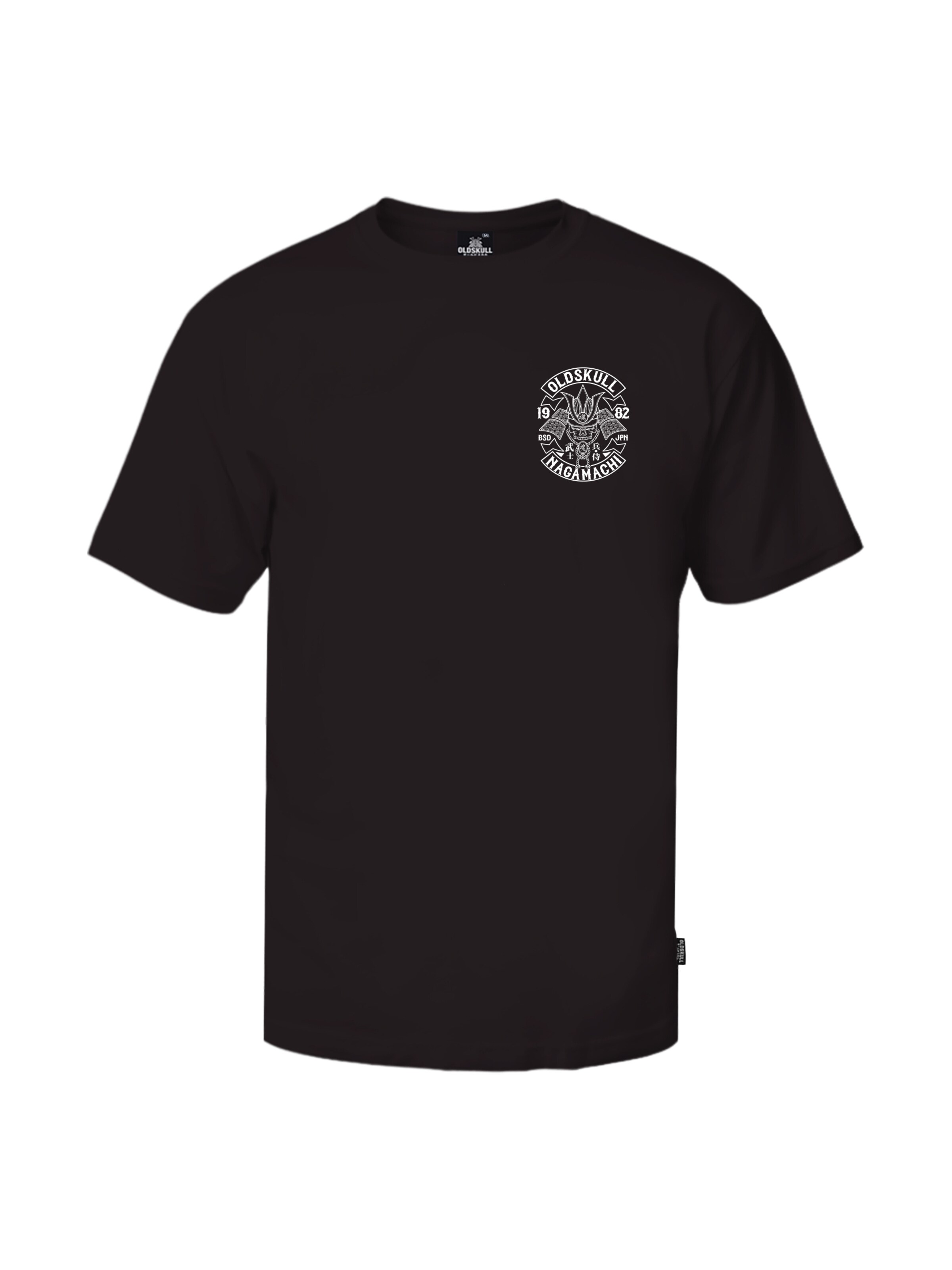 Oldskull Shirt 'Rtrip Nagamurai' in Black: front