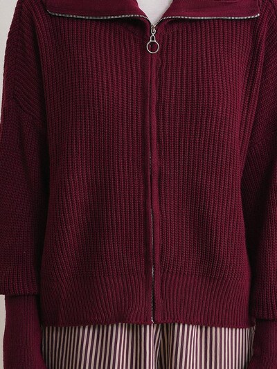 MixRay Strickjacke in burgunder, Produktansicht