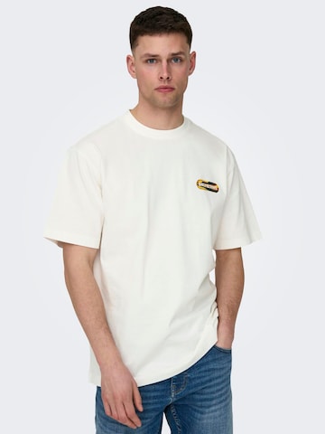 Only & Sons T-Shirt 'KEITH' in Weiß: predná strana