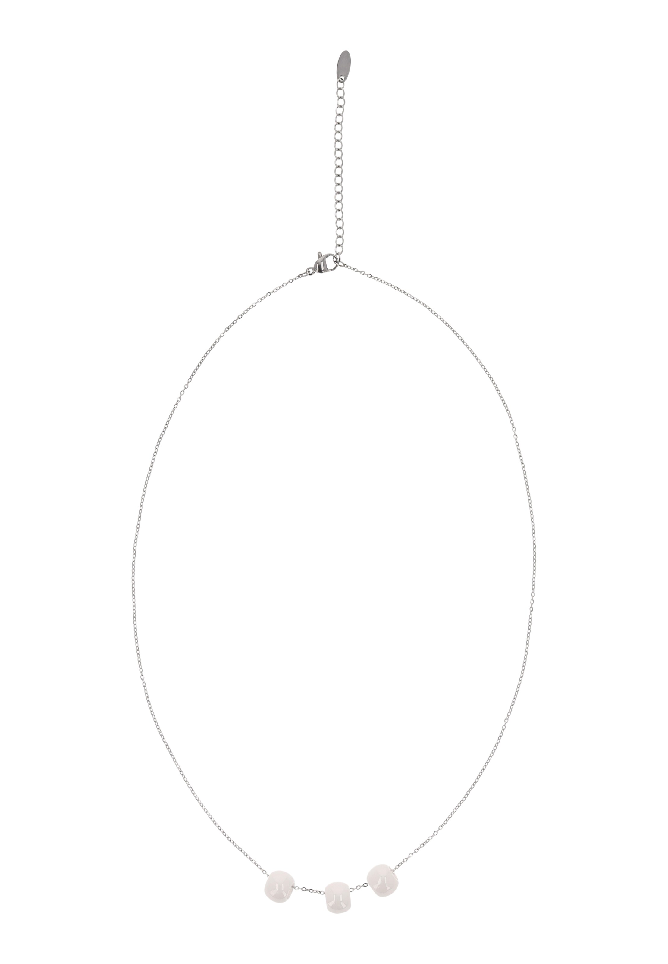 usha WHITE LABEL - Cadena en plata: frente