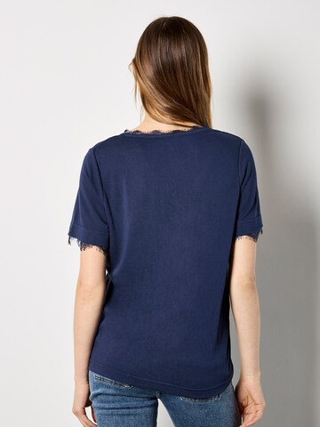 T-shirt 'Eyelash' Apricot en bleu